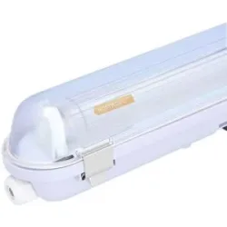 HOFTRONIC Eco Bright LED Leuchtstofflampe 150 cm - T8 G13 Inkl. LED Röhre - 6500K Tageslichtweiß - 15,5 Watt 2480 Lumen (160lm/W) - IP65 Wasserdicht