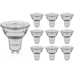 HOFTRONIC 10x GU10 LED Spot - 4 Watt 345 Lumen - 6500K tageslichtweiß - Dimmbar - Ersetzt 50 Watt - LED Reflektor
