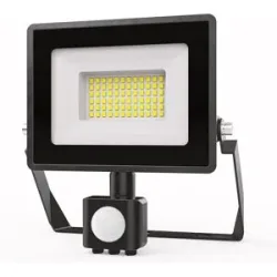 HOFTRONIC Stratos - LED Fluter mit Bewegungsmelder - 30 Watt 2505 Lumen - 4000K Neutralweißes Licht - IP65 Wasserdicht - 15cm Kabel