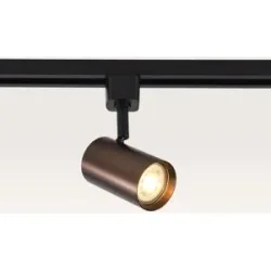 LUSENZ Schienenspot Beloria bronzo scuro ? GU10-Fassung ? Entwickelt für 1-Phasen-Schienensystem ? Bronze ? IP20 für den Innenbereich
