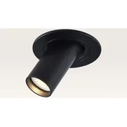 LUSENZ Einbaustrahler Myroni - G9-Fassung - 50 mm - 3W 300lm - 3000K - IP20 für Innenbereich ? Schwarz ? Mit Durchgangsverdrahtung