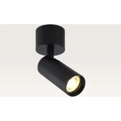 LUSENZ Deckenleuchte Carina nero ? Spot in Schwarz für den Innenbereich, perfekt als Akzentbeleuchtung ? Ohne Leuchtmittel - Mini GU10 (MR11)