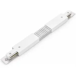 HOFTRONIC Taros - Flex-Verbinder - 1-Phasen Stromschiene - Weiß - 3 Jahre Garantie
