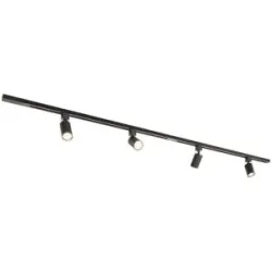 HOFTRONIC Taros LED Schienensysteme-Paket - Recht - 2x 1 m Schiene - 4 Schienenstrahler - Exkl. Lichtquelle - IP20 - Modular - 230V
