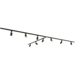 HOFTRONIC Taros LED Schienensysteme-Paket - T-Form - 3x 1,5 m Schiene - 9 Schienenstrahler - ohne Lichtquelle - IP20 - modular - 230 V