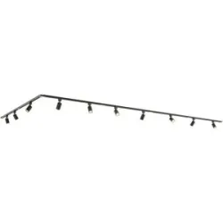 HOFTRONIC Taros LED Schienensysteme-Paket - L-Form - 6 x 1 m Schiene - 10 Schienenstrahler - Inkl. 2700K GU10 - IP20 - modular - 230 V
