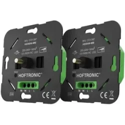 HOFTRONIC Set mit Master-Master LED-Dimmern ? 0,5?300 W ? Phasenabschnitt (Trailing Edge) ? Wechselschaltung (Two-Way-Control)