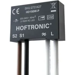 HOFTRONIC LED Puck-Dimmer ? 0,5?150 W ? Wechselschaltung ? Phasenabschnittsdimmung (Trailing Edge)