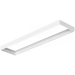 HOFTRONIC Aufbaurahmen für LED-Panel - Passend für 30x 120 cm LED-Panels - Plug & Play Klicksystem - 68mm - Weiß