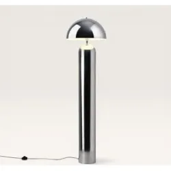 LUSENZ Asteri - Retro Designer Stehlampe 150 cm - Stehlampe wohnzimmer - Verchromtes Metall - E27 Fassung - Mit Fußschalter
