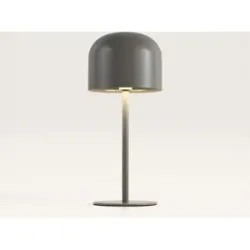 LUSENZ Ariello M - Pilzlampe Beige 25 cm - Kabellose Tischlampe - Skandinavisch Design - Lampe für Kommode - Dimmbar - USB-C - 3000K/4500K/6000K