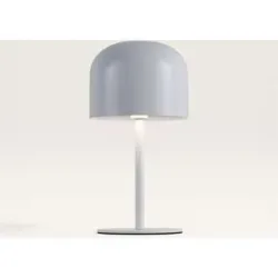 LUSENZ Ariello S - Pilzlampe Weiß 25 cm - Akku Tischleuchte - Nachttischlampe - Dimmbar - USB-C - Skandinavisches Design - Metall - 3000K/4500K/6000K
