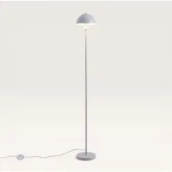 LUSENZ Wistro - Stehlampe 150 cm - Stehlampe wohnzimmer - Modernes design - Matt weiß beschichtetes Metall - E27 Fassung - Mit Fußschalter