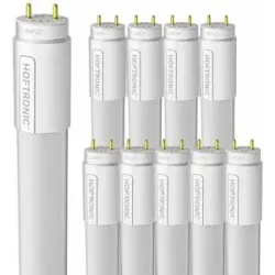 HOFTRONIC 10er Set LED Röhre 120cm - T8 G13 Fassung - 12,5 Watt 2000 Lumen (160lm/W) - 6500K tageslichtweißes Licht - flimmerfrei
