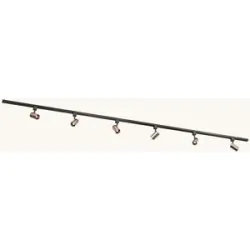 LUSENZ Schienensystem-Set - Gerade - 2x 1 m Schiene - 4 Pendelleuchten - Exkl. Leuchtmittel - IP20 - Modular - 230V - Beloria & Belano (M) - Braun