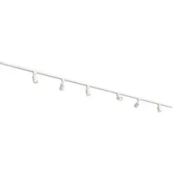 HOFTRONIC Taros LED Schienensysteme-Paket Weiß - Recht - 2x 1,5 m Schiene - 6 Schienenstrahler - ohne Lichtquelle - IP20 - modular - 230 V