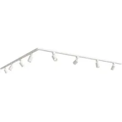 HOFTRONIC Taros LED Schienensysteme-Paket Weiß - L-Form - 4 x 1 m Schiene - 4 Schienenstrahler - ohne Lichtquelle - IP20 - modular - 230 V