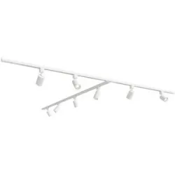 HOFTRONIC Taros LED Schienensysteme-Paket Weiß - T-Form - 4 x 1 m Schiene - 8 Schienenstrahler - ohne Lichtquelle - IP20 - modular - 230 V