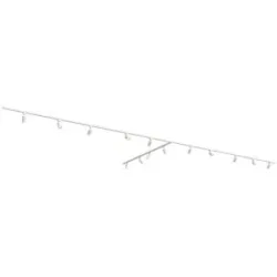 HOFTRONIC Taros LED Schienensysteme-Paket Weiß - T-Form - 4x 1,5 m Schiene - 2x 1 m Schiene - 14 Schienenstrahler - ohne Lichtquelle - IP20 - modular - 230 V