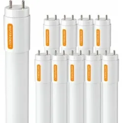 HOFTRONIC 10er-Set LED Röhre 120cm - T8 G13 Fassung - 12 Watt 1920 Lumen (160lm/W) - 6500K tageslichtweißes Licht - flimmerfrei