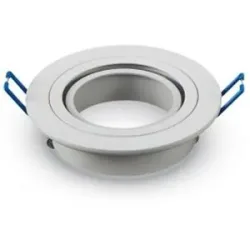 V-TAC Pittsburg LED Einbaustrahler - Schwenkbar - Durchmesser 90mm - GU10 Fassung - Rund - IP20 für den Innenbereich - Weiß