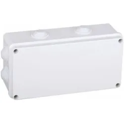 HOFTRONIC Anschlussdose Abzweigdose - IP65 Wasserdicht - 8 Flexible Eingänge - Kunststoff - Kabelkasten - 200x100x70 mm - Weiß