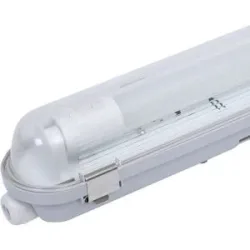 HOFTRONIC LED-Feuchtraumleuchte 60cm - T8 (G13) - 9W 990 Lumen (110lm/w) - 4000K neutralweiß (840) - Verknüpfbar - Flimmerfrei - IP65 Wasserdicht - LED-Wannenleuchte