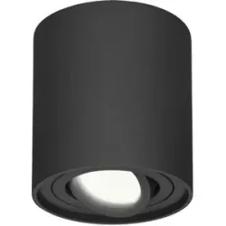 HOFTRONIC LED Deckenspot Ray - Rund - 4 Watt 345 Lumen - 4000K neutralweiß - schwenkbar - GU10 Fassung - Aufbaustrahler - Deckenleuchte - Schwarz - IP20 für innen - Dimmbar
