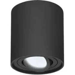 HOFTRONIC LED Deckenspot Ray - Rund - 4 Watt 345 Lumen - 6500K tageslichtweiß - schwenkbar - GU10 Fassung - Aufbaustrahler - Deckenleuchte - Schwarz - IP20 für innen - Dimmbar