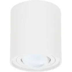 HOFTRONIC LED Deckenspot Ray - Rund - 4 Watt 345 Lumen - 6500K tageslichtweiß - Schwenkbar - GU10 Fassung - Aufbaustrahler - Deckenleuchte - Weiß - IP20 für innen - Dimmbar