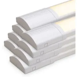 HOFTRONIC 8x LED-Leiste 120 cm ? 40 W 5600 lm (140 lm/W) ? 3000 K warmweiß ? Ersetzt 320 W ? Samsung SMD LED-Chips ? Flimmerfrei ? IP20 staubgeschützt ? Unterbauleuchte