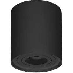 HOFTRONIC LED Deckenspot Eckig Ray - 1-Flammig - Schwenkbar - GU10 Fassung - Aufbaustrahler - Innen - Deckenleuchte - Austauschbarer Abdeckring - Schwarz