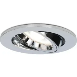 HOFTRONIC Maya LED Einbaustrahler - 4 Watt 345 Lumen - 6500K tageslichtweiß - GU10 - Dimmbar - Rund - Schwenkbar - IP20 für Innenbereich - Chrom