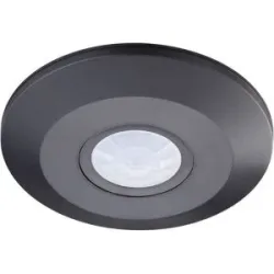 HOFTRONIC PIR-Bewegungsmelder mit Dämmerungsschalter - 360° - Aufputzmontage - 6 Meter Reichweite - Maximal 1000 W - IP20 für den Innenbereich - Schwarz