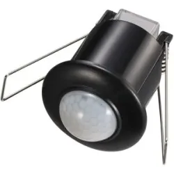HOFTRONIC PIR Bewegungsmelder mit Dämmerungsschalter - 360° - Aufputzmontage - 6 Meter Reichweite - Maximal 300 Watt - IP20 für den Innenbereich - Schwarz