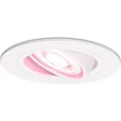 HOFTRONIC SMART Pittsburg smart Einbaustrahler - 4.8 Watt 345 Lumen - Wifi + Bluetooth - RGBWW - GU10 - Google Home, Amazon Alexa und Siri - IP20 für innen - Weiß - Schwenkbar
