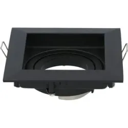 HOFTRONIC Durham Einbaustrahler - für GU10 Lampen - Schwenkbar - IP20 - Schwarz