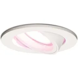 HOFTRONIC SMART Dublin Smart Einbaustrahler - Wifi + Bluetooth - RGBWW - GU10 - Schwenkbar - Google Home, Amazon Alexa und Siri - IP20 für Innenräume - Weiß - Deckenspots