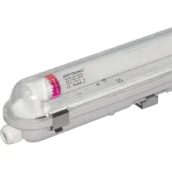 HOFTRONIC 25x LED Feuchtraumleuchte 120cm - T8 (G13) - 18W 3150 Lumen (175lm/w) - 6000K tageslichtweiß (860) - Verknüpfbar - Flimmerfrei - IP65 wasserdicht - LED-Wannenleuchte