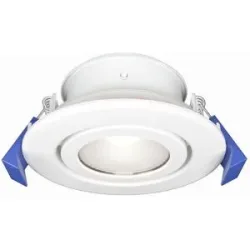 HOFTRONIC Lima - LED Einbaustrahler - Schwenkbar - Durchmesser 85mm - GU10 - IP65 für Bad und Außenbereich - Rund - Weiß