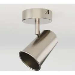 HOFTRONIC Riga - LED Deckenleuchte - 1 Flammig - Schwenkbar - GU10 fassung - Dimmable - IP20 für Innenbereich - Edelstahl