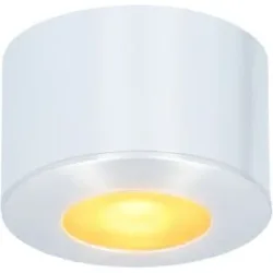 HOFTRONIC Navarra Mini LED Einbaustrahler - 12 Volt 3 Watt 200 Lumen - Dimmbar - Flach 21.5mm - 2700K - IP44 wasserdicht - Aluminium - Aufbaustrahler geeignet für Holz