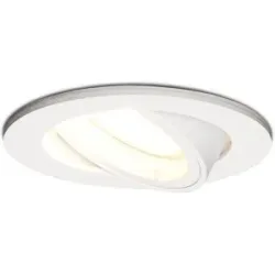 HOFTRONIC Dublin LED Einbaustrahler - 4 Watt 345 Lumen - 4000K neutralweiß - GU10 - Dimmbar - Rund - Schwenkbar - IP20 für Innenbereich - Weiß