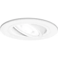 HOFTRONIC Pittsburg LED Einbaustrahler - GU10 4 Watt 345 Lumen - 6500K tageslichtweiß - Dimmbar - Rund - Schwenkbar - IP20 Innen - Weiß