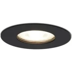 HOFTRONIC Bari LED Einbaustrahler - 4W 345lm - 4000K neutralweiß - GU10 - Dimmbar - Rund - IP64 Wasserdicht - Schwarz - Für Bad, Innen und Außen