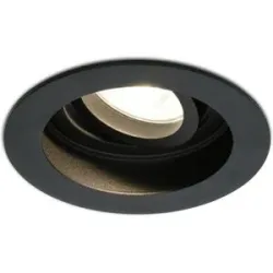 HOFTRONIC Laredo LED Einbaustrahler - GU10 4 Watt 345 lumen - 2700K warmweiß - Dimmbar - Versenkt - Rund - Schwenkbar - IP20 für innen - Schwarz