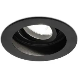 HOFTRONIC Laredo LED Einbaustrahler - GU10 4 Watt 345 Lumen - 6500K tageslichtweiß - Dimmbar - Versenkt - Rund - Schwenkbar - IP20 für innen - Schwarz