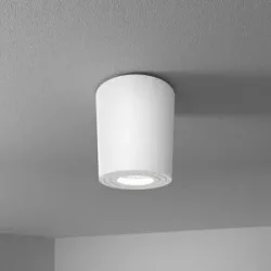 HOFTRONIC Paxton LED Deckenspot - 4 Watt 345 Lumen - 6500K tageslichtweiß - GU10 Fassung - IP65 Bad Aufbaustrahler - Rund - Dimmbar - Innen und Außen - Weiß