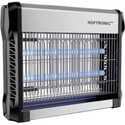 HOFTRONIC Elektrischer Insektenvernichter - 16 Watt - 4200 Volt - Geeignet für 50m² - UV Mückenlampe - Insektenlampe - Fliegenfalle - Inkl. Stecker - Hochspannung - Extra Leistungsstark