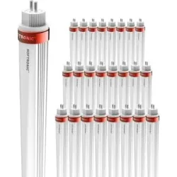 HOFTRONIC 25x LED Röhre 145cm - T5 G5 - 30W 5250lm (175lm/W) - 4000K neutralweiß - Flimmerfrei - Ersetzt 130W (130W/840) - Alu Röhre - LED Leuchtstoffröhre